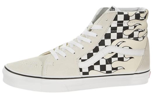 Кроссовки Vans SK8 Hi Checkerboard Flame