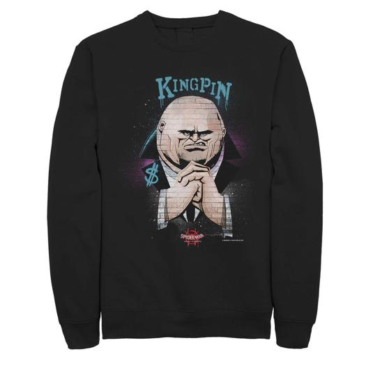 Мужской флисовый пуловер с граффити Kingpin Marvel Spider-Man: Into The Spider-Verse