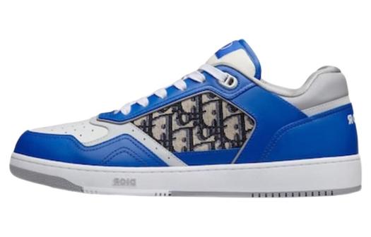 Кроссовки DIOR B27 Low Blue Grey White Beige DIOR Oblique Jacquard