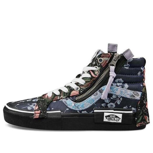 Кроссовки Vans SK8-HI Reissue CAP 'Florals', черный