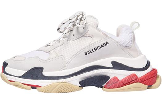 Кроссовки Balenciaga Triple S, бело-черно-красные