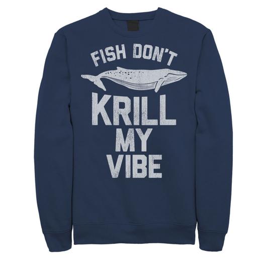 Мужской флисовый пуловер с рисунком Krill My Vibe Licensed Character