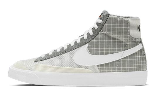 Кроссовки Nike Blazer Mid 77 Patch, серый/белый