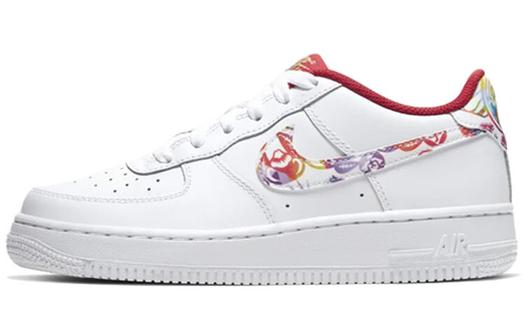 Кроссовки Nike Air Force 1, белый/красный