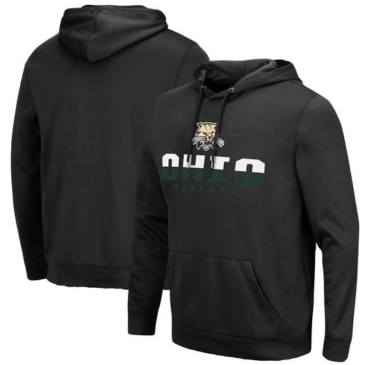 Мужской черный пуловер с капюшоном Ohio Bobcats Lantern Colosseum