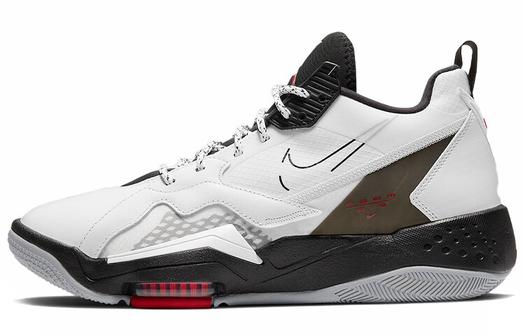 Кроссовки Jordan Zoom 92, белый/черный/темно-зеленый