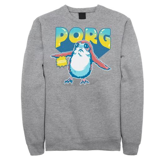 Мужской свитшот с портретом комиксов Porg Chewbacca Approved Star Wars