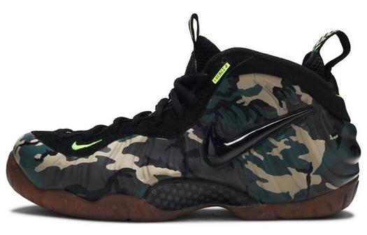 Кроссовки Nike Foamposite Pro Vintage Basketball Unisex, черный/бежевый