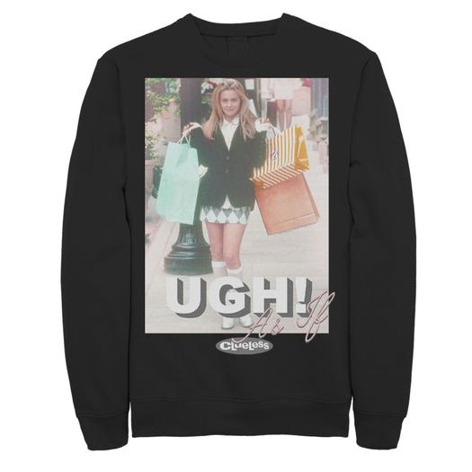 Мужской свитшот Clueless Cher Shopping Pose Ugh as if Licensed Character