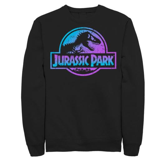 Мужской свитшот с логотипом Fossil синего и фиолетового цвета с парком Юрского периода Licensed Character
