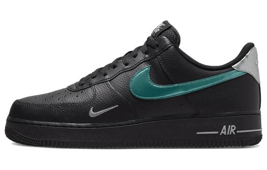 Кроссовки Nike Air Force 1 '07 Low, черный/голубой
