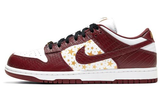 Кроссовки Nike X Supreme SB Dunk Low "Stars - Barkroot Brown" Sneakers