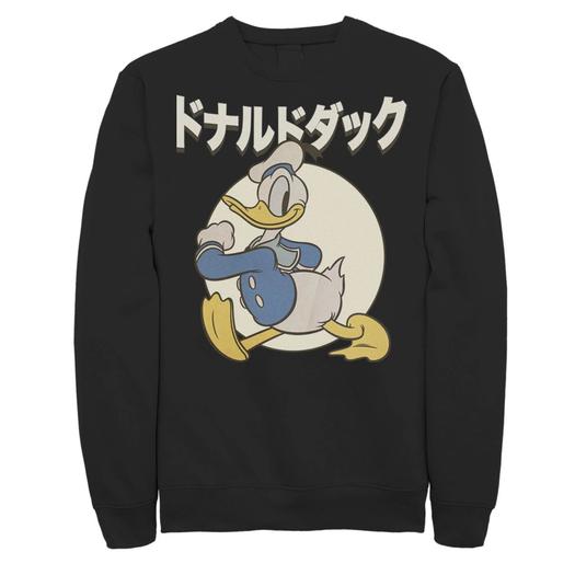 Мужской свитшот с круговым портретом кандзи Дональда Дака Disney Disney
