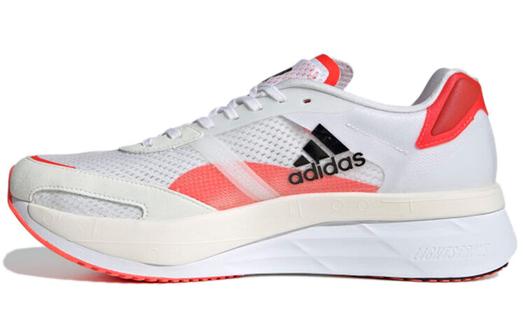 Adidas Adizero Boston 10 Белый Черный Солнечный Красный