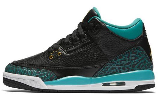 Кроссовки Jordan Air Jordan 3 Vintage Basketball Unisex, черный/голубой/белый