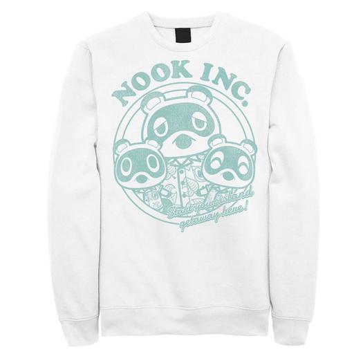 Мужской свитшот Animal Crossing: New Horizons Nook Inc.Island Getaway Licensed Character