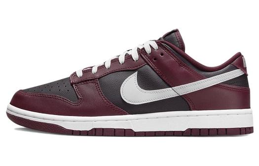 Кроссовки Nike Dunk Low, черный/темно-бордовый