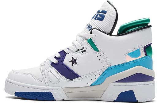 Кроссовки Converse ERX Vintage Basketball Unisex, белый/фиолетовый/синий/зеленый