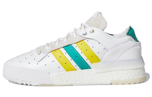 Кроссовки Adidas Originals Rivalry Skateboarding Unisex, белый/желтый/голубой