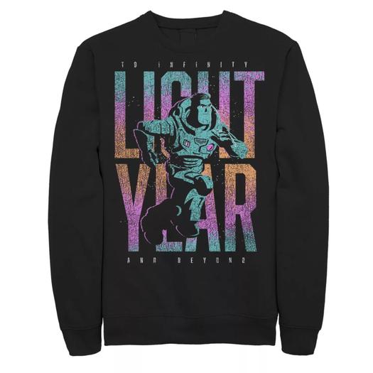 Мужской свитшот с надписью Disney/Pixar Lightyear To Infinity And Beyond Phrase Licensed Character