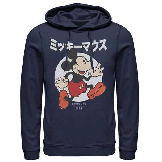 Мужская толстовка с капюшоном Disney Mickey Mouse Kanji Vintage Logo 1928