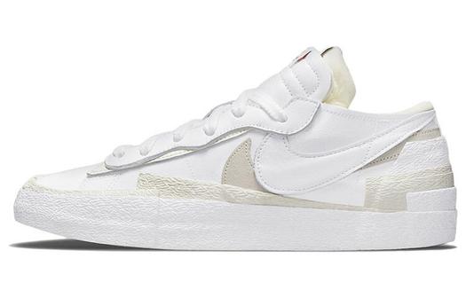 Белый лакированный блейзер Sacai x Nike