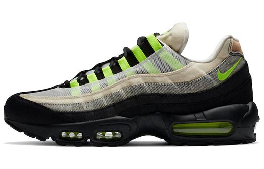 Кроссовки Nike Air Max 95 Unisex, серый/черный/светло-зеленый