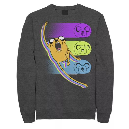 Мужской свитшот Cartoon Network Adventure Time Jake Emotions Licensed Character
