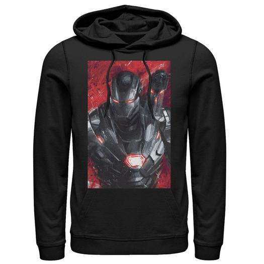Мужской пуловер Marvel с капюшоном и рисунком, черный