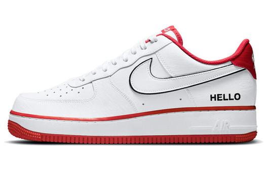 Кроссовки Nike Air Force 1 Low '07 Lx, белый/красный