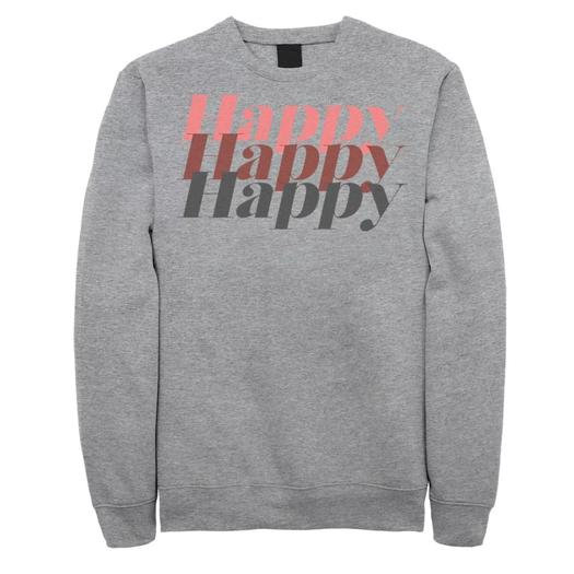 Мужской свитшот Fifth Sun Happy Text Stack Licensed Character