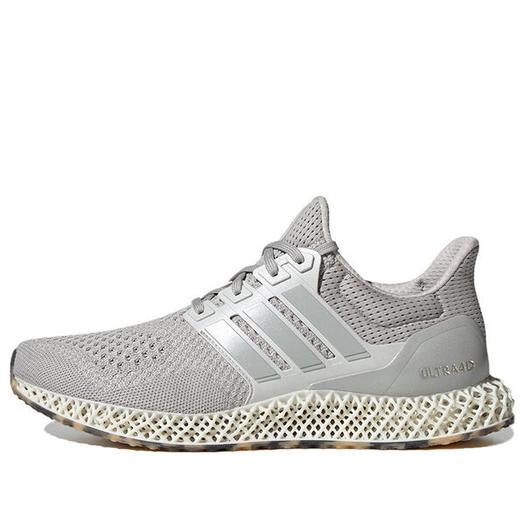 Кроссовки Adidas Ultra 4D Running Shoes 'Grey White Silver', серый
