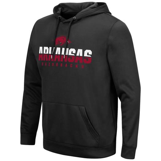 Мужской черный пуловер с капюшоном Arkansas Razorbacks Lantern Colosseum