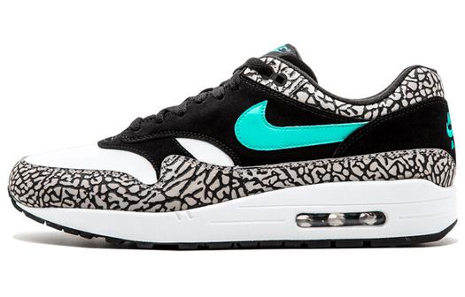 Кроссовки Nike Air Max 1 Unisex, черный/белый/голубой