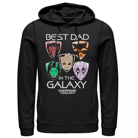 Мужская толстовка для папы Marvel Guardians Of The Galaxy Best Dad Licensed Character