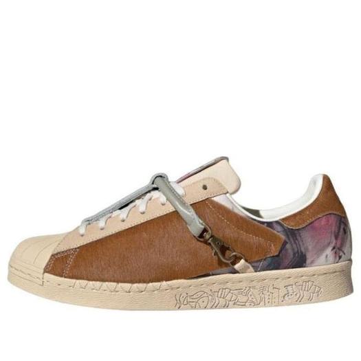 Кроссовки adidas originals Superstar 80s x Han Meilin 'Cream Brown', бежевый