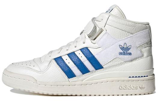 Кроссовки Adidas Originals Forum Mid Off White Blue Bird