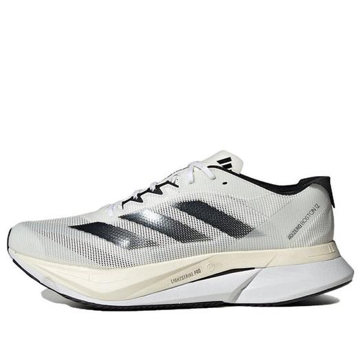 Кроссовки Adidas Adizero Boston 12 Running Shoes 'Cloud White Black Night Metallic', белый
