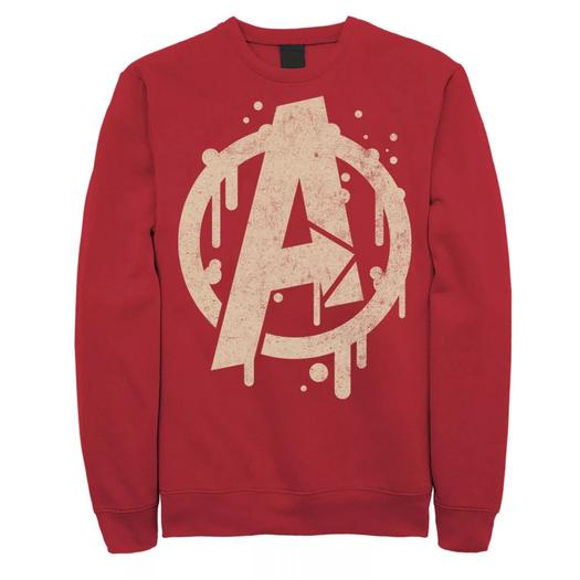 Мужской свитшот с логотипом Marvel Avengers Paint Drip Licensed Character