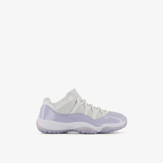 Кожаные кроссовки Air Jordan 11 Low с низким берцем Nike, белый