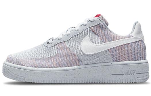Кроссовки Nike Air Force 1 Low Crater Flyknit, серый/белый