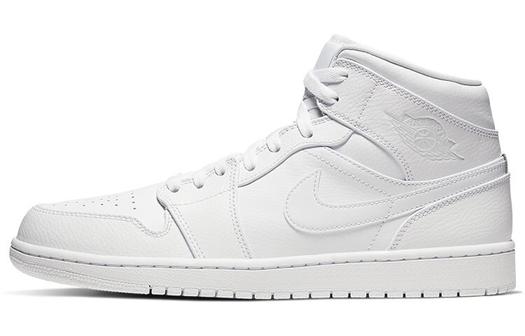 Кроссовки JORDAN 1 Mid Triple White 2020