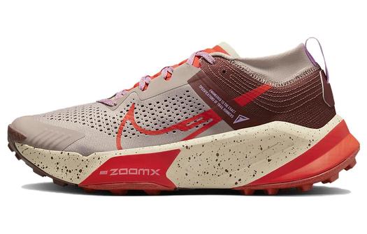 Кроссовки мужские Nike Zoomx Zegama для трейлраннинга, коричневый/красный