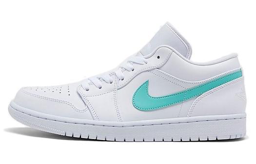 Кроссовки Jordan 1 Low White Multi-Color Swoosh