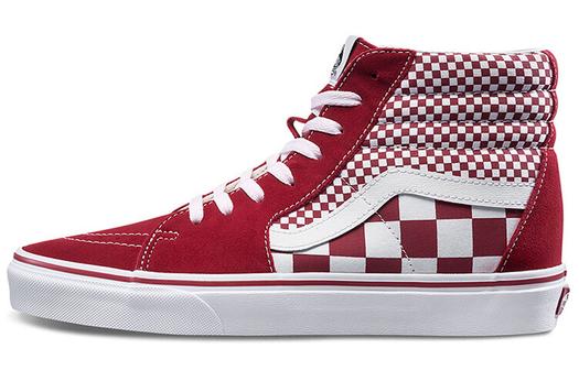 Кроссовки Vans SK8 Hi Red Mix Checker