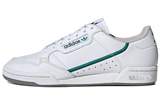 Кроссовки Adidas Originals Continental Unisex, белый/зеленый