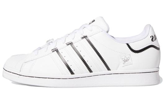 Кроссовки Adidas Originals Superstar Thin Stripes White Black