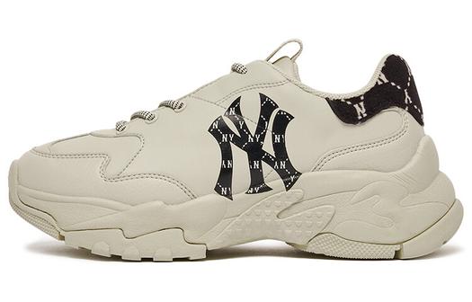 Кроссовки MLB Big Ball Chunky Chunky Sneakers Unisex Low-Top Beige/Black