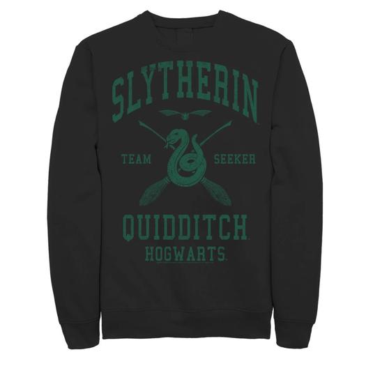 Мужской свитшот с надписью Искатель команды Слизерина Harry Potter, черный