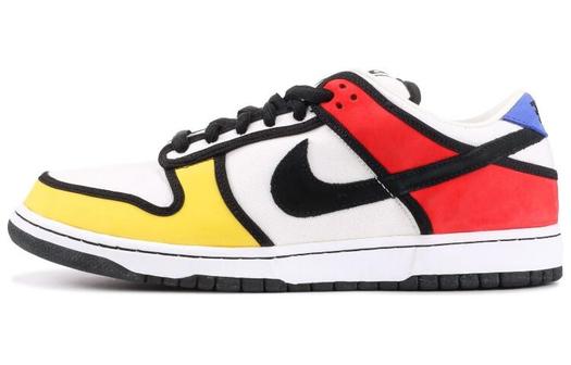 Кроссовки Nike Sb Dunk Low Piet Mondrian, белый/красный